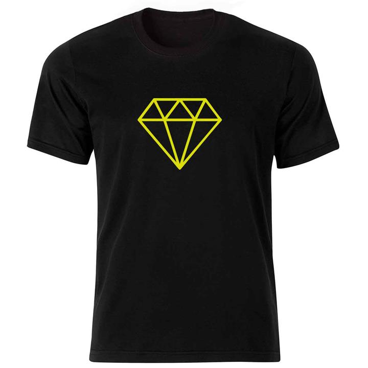 تی شرت آستین کوتاه زنانه طرح الماس مدل 53176